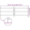 Fönstergaller med 3 stänger justerbart vidaXL 700 - 1050 mm – miniatyr 7