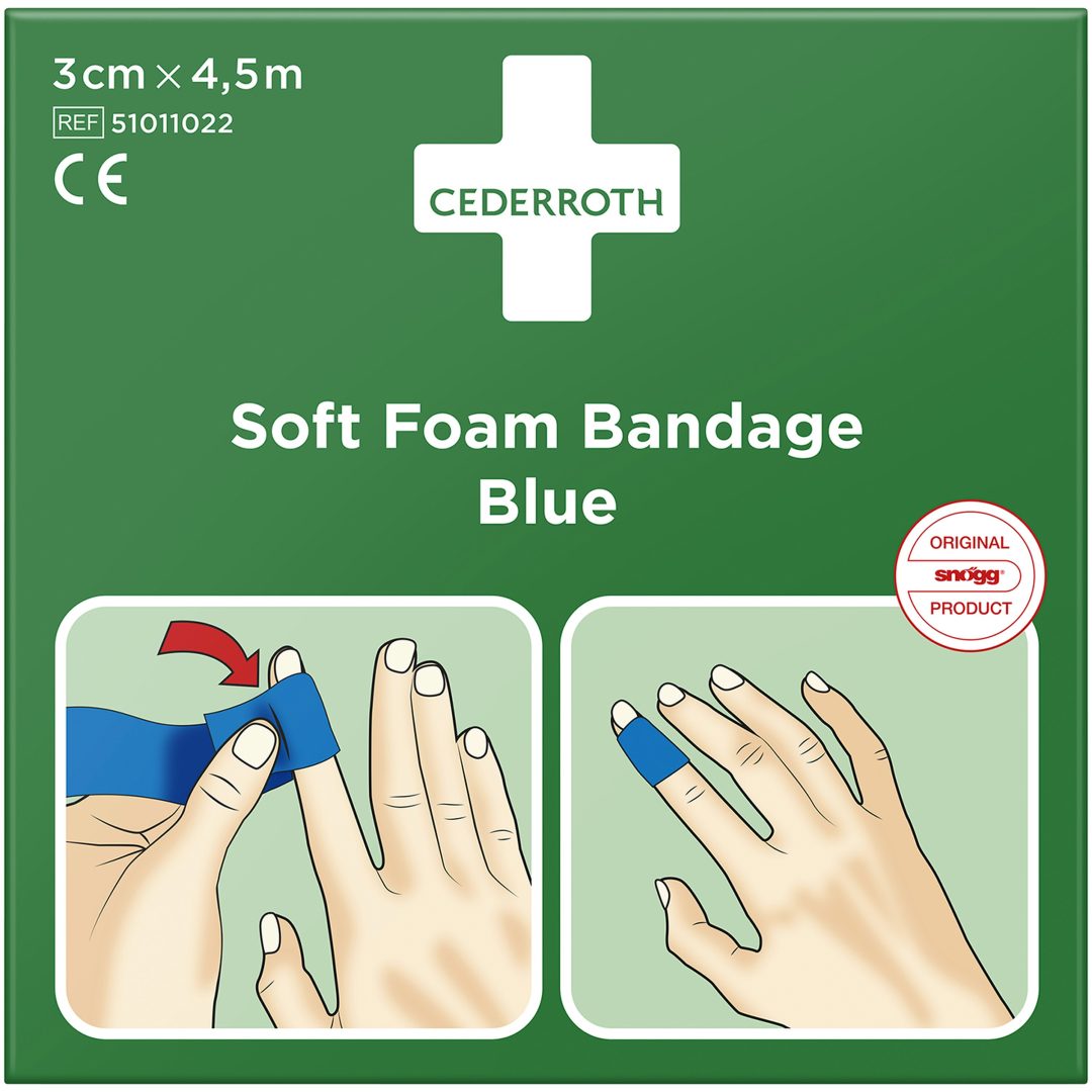 Förband Soft Foam Bandage 3 Cm X 4,5 M Cederroth