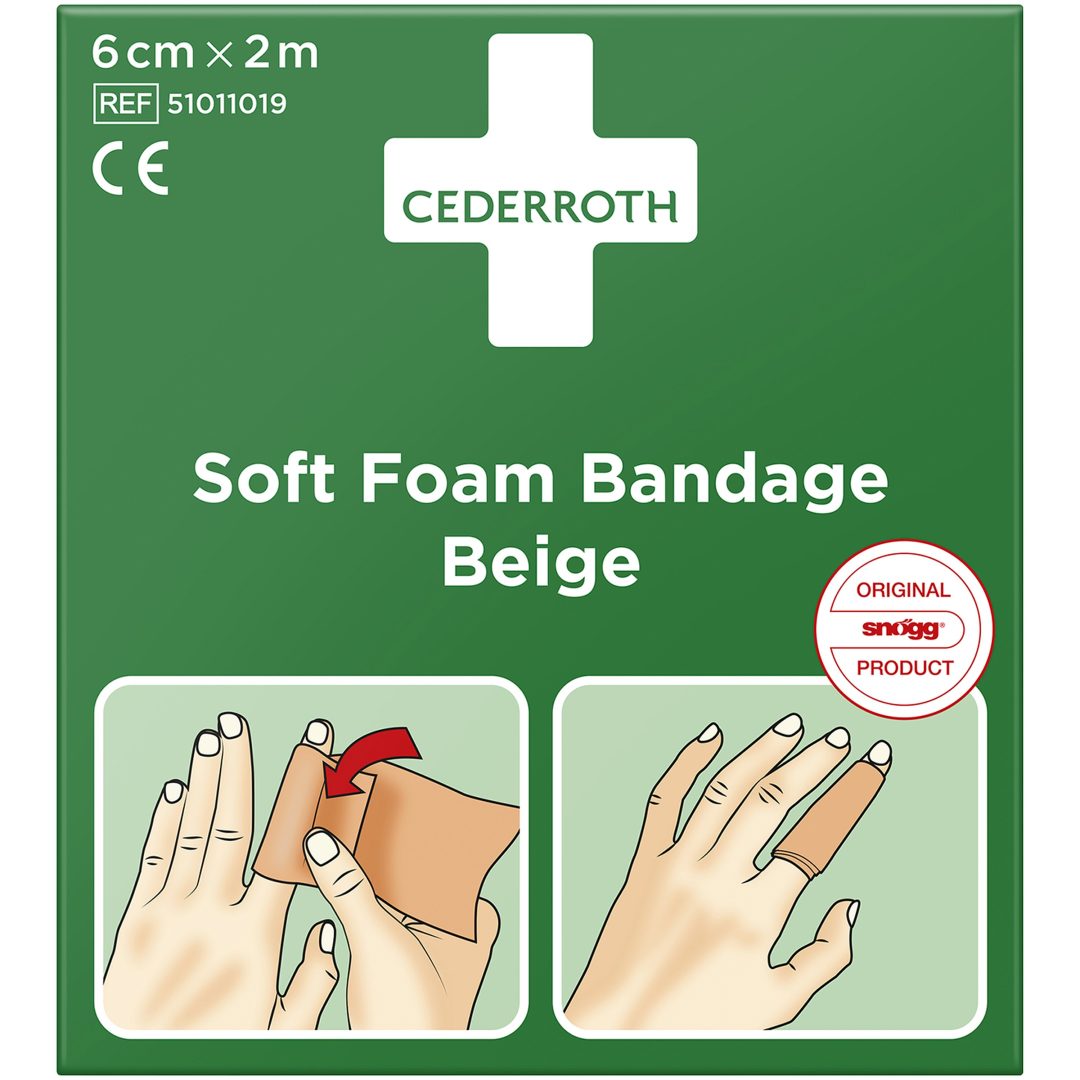 Förband Soft Foam Bandage 6 Cm X 2 M Cederroth