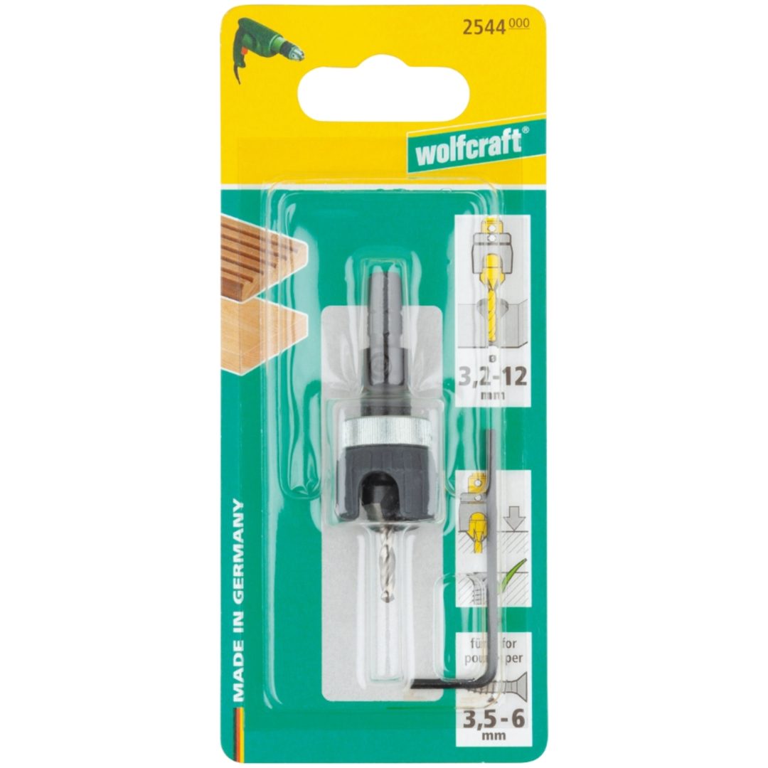 Förborr 3,2-12mm WOLFCRAFT ⌀3,2 - 12 mm – bild 2