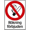 Förbudsskylt Rökning Förbjuden SYSTEMTE SKYLT 34-5713 297X420MM – miniatyr 2