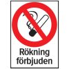 Förbudsskylt Rökning Förbjuden SYSTEMTE SKYLT 34-5713 297X420MM – miniatyr 1