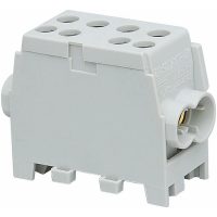 Fördelningsplint, AL/CU, Grå, 2x35+2x25 mm² MALMBERGS
