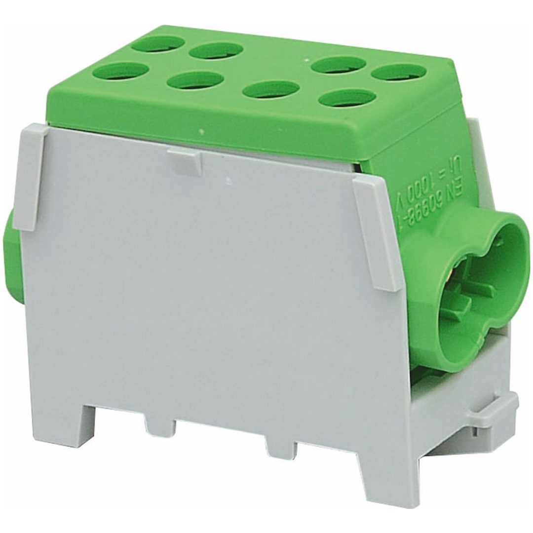 Fördelningsplint, AL/CU, Grön, 2x25+2x16 mm² MALMBERGS