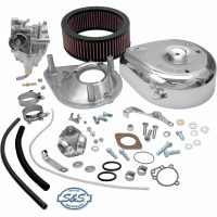 Förgasarkit Super G Silver Krom S&S Cycle
