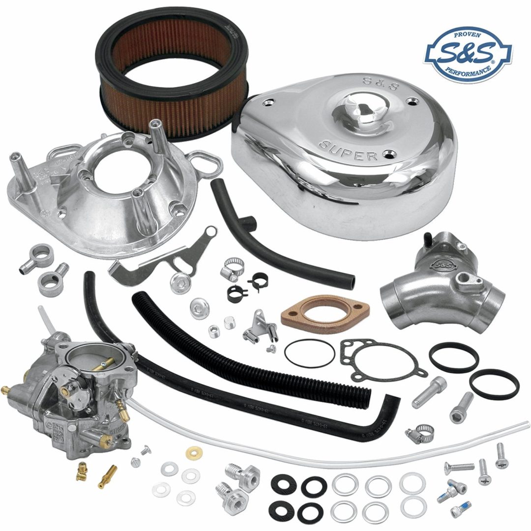 Förgasarkit Super G Silver Krom S&S Cycle Kit inkl. insug