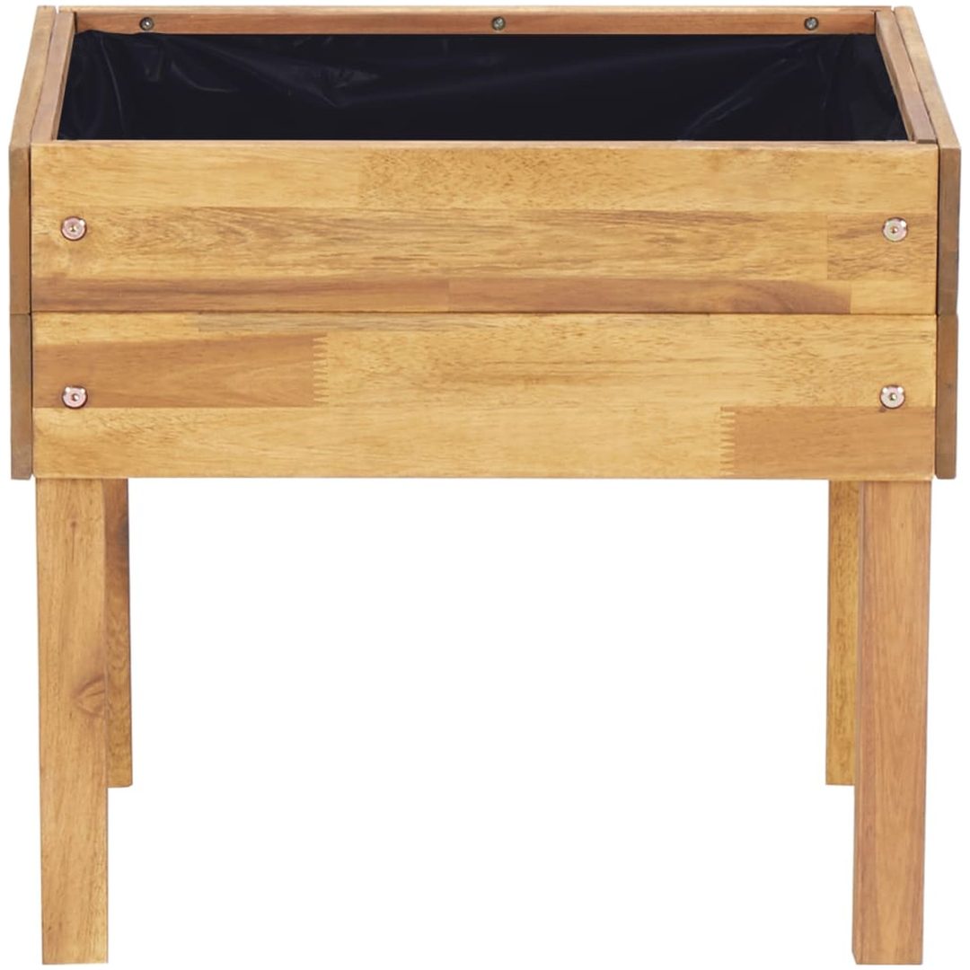 Förhöjd odlingslåda massivt akaciaträ vidaXL 50 x 40 x 45 cm – bild 3