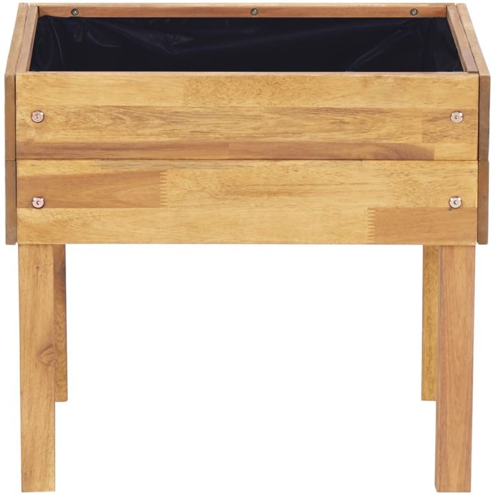 Förhöjd odlingslåda massivt akaciaträ vidaXL 50 x 40 x 45 cm – bild 3