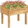 Förhöjd odlingslåda massivt akaciaträ vidaXL 50 x 40 x 45 cm – miniatyr 1