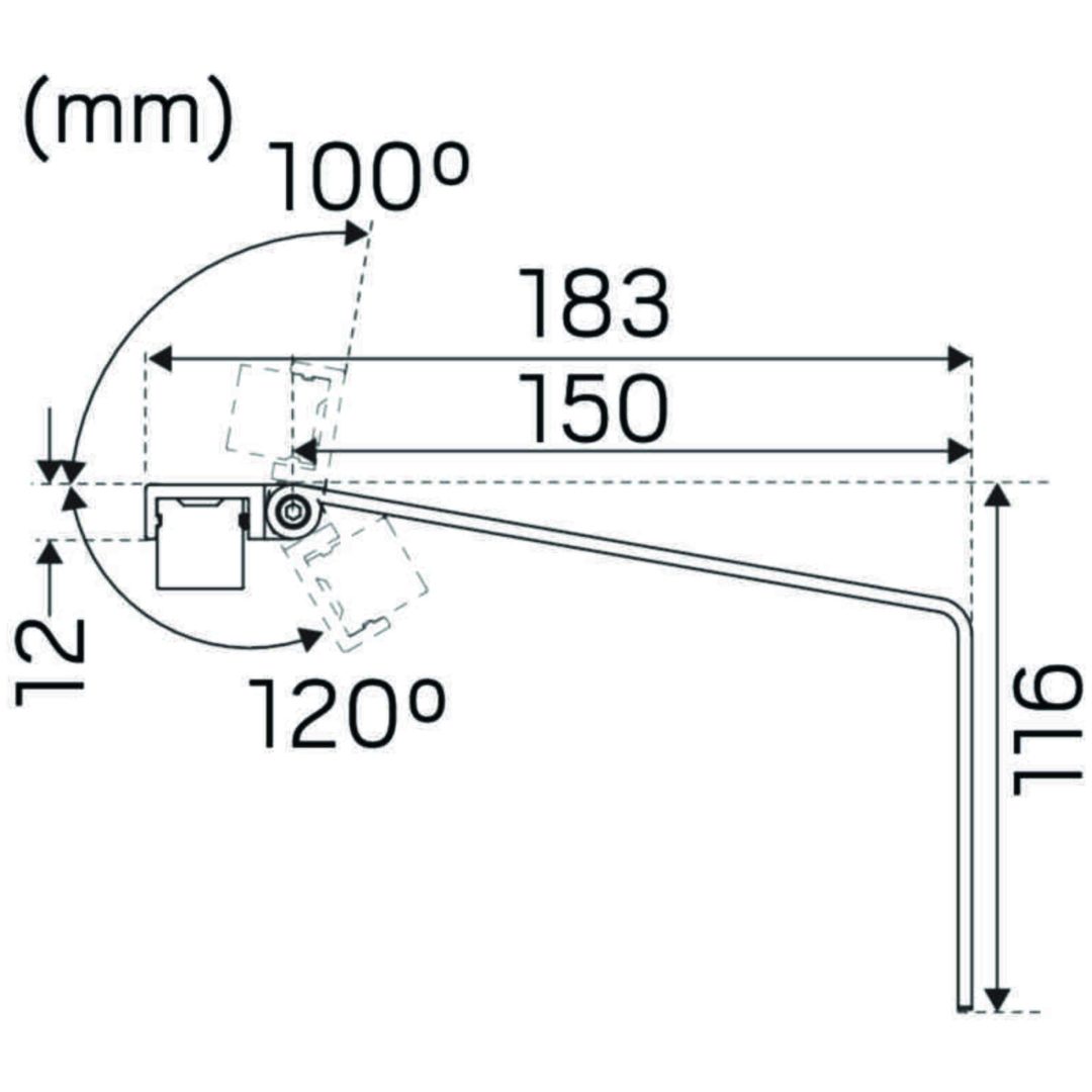 Förlängningsarm Hide-a-lite Profil Alu, Hide-a-Lite – bild 2
