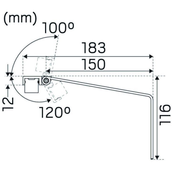 Förlängningsarm Hide-a-lite Profil Alu, Hide-a-Lite – bild 2