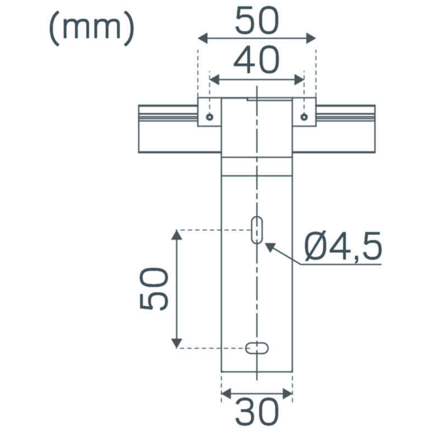 Förlängningsarm hide-A-Lite - Hide a lite profil alu, aluminium