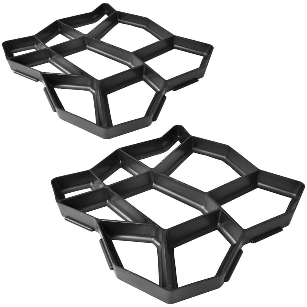 Form för gångväg Set of 2 vidaXL 42 x 42 x 4 cm