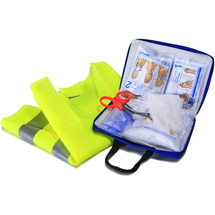 Första Hjälpen-Kudde First Aid Kit Flex inkl varningsväst AKLA FÖRSTA HJÄLPEN KUDDE 91475 – bild 2