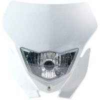 Forte Framlamppa-Frontkåpa Universal Vit Halogen
