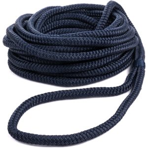 Förtöjningslina Dockline med ögla 16mm 15m navy Qvarken