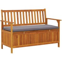 Förvaringsbänk 120 cm massivt akaciaträ vidaXL