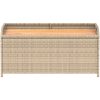 Förvaringsbänk beigemix konstrotting massiv akacia vidaXL 100 x 50 x 52 cm – miniatyr 4