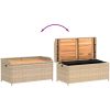 Förvaringsbänk beigemix konstrotting massiv akacia vidaXL 100 x 50 x 52 cm – miniatyr 7