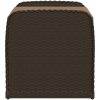Förvaringsbänk med dyna brun konstrotting vidaXL 80 x 51 x 52 cm – miniatyr 5