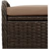 Förvaringsbänk med dyna brun konstrotting vidaXL 80 x 51 x 52 cm – miniatyr 9