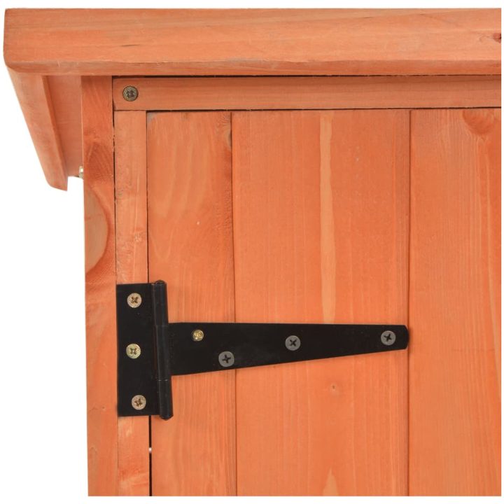 Förvaringsbod 128x42x91 cm trä vidaXL – bild 11