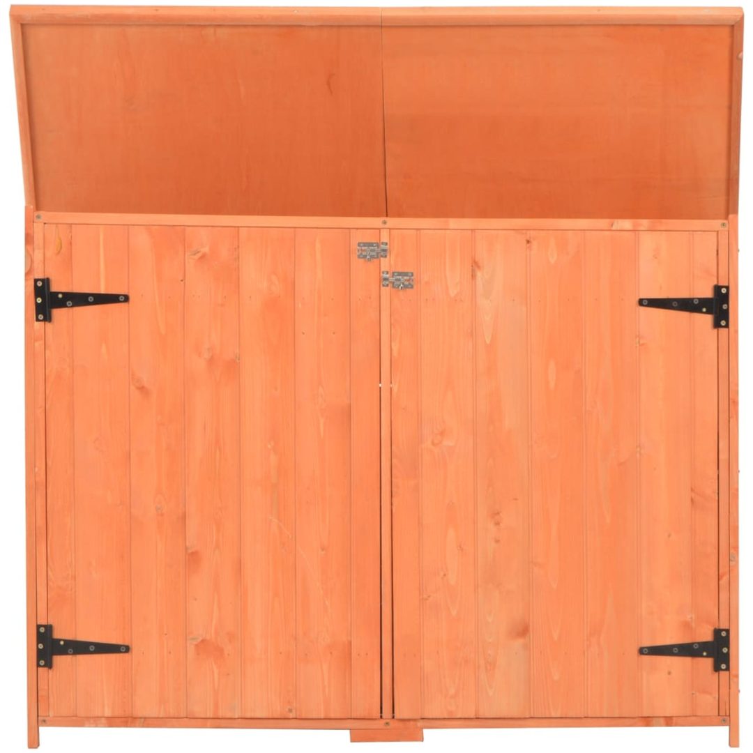 Förvaringsbod 128x42x91 cm trä vidaXL – bild 3