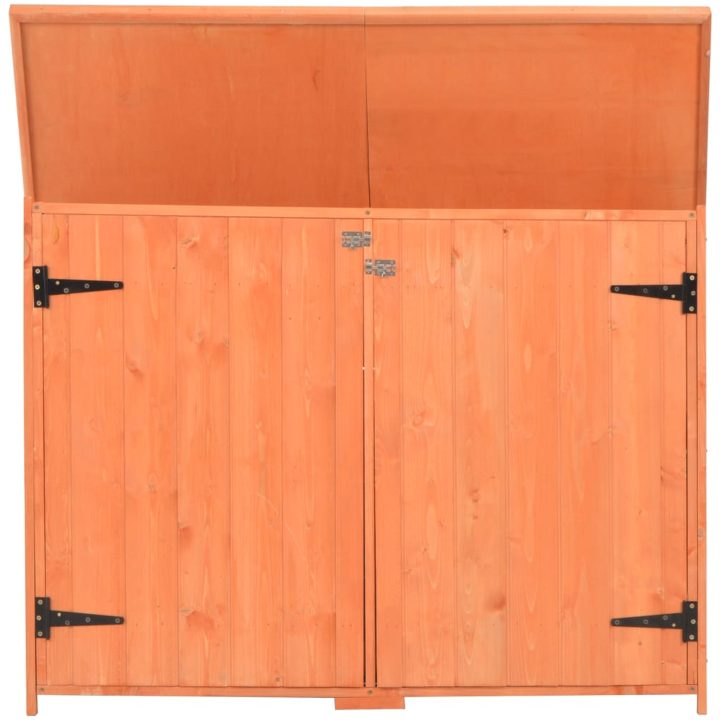 Förvaringsbod 128x42x91 cm trä vidaXL – bild 3