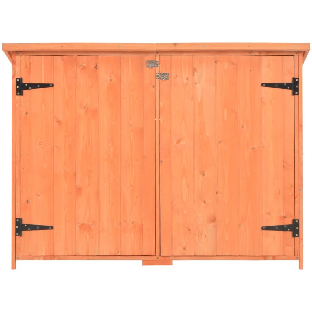 Förvaringsbod 128x42x91 cm trä vidaXL – bild 4