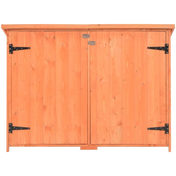 Förvaringsbod 128x42x91 cm trä vidaXL – bild 4