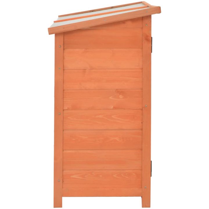 Förvaringsbod 128x42x91 cm trä vidaXL – bild 5