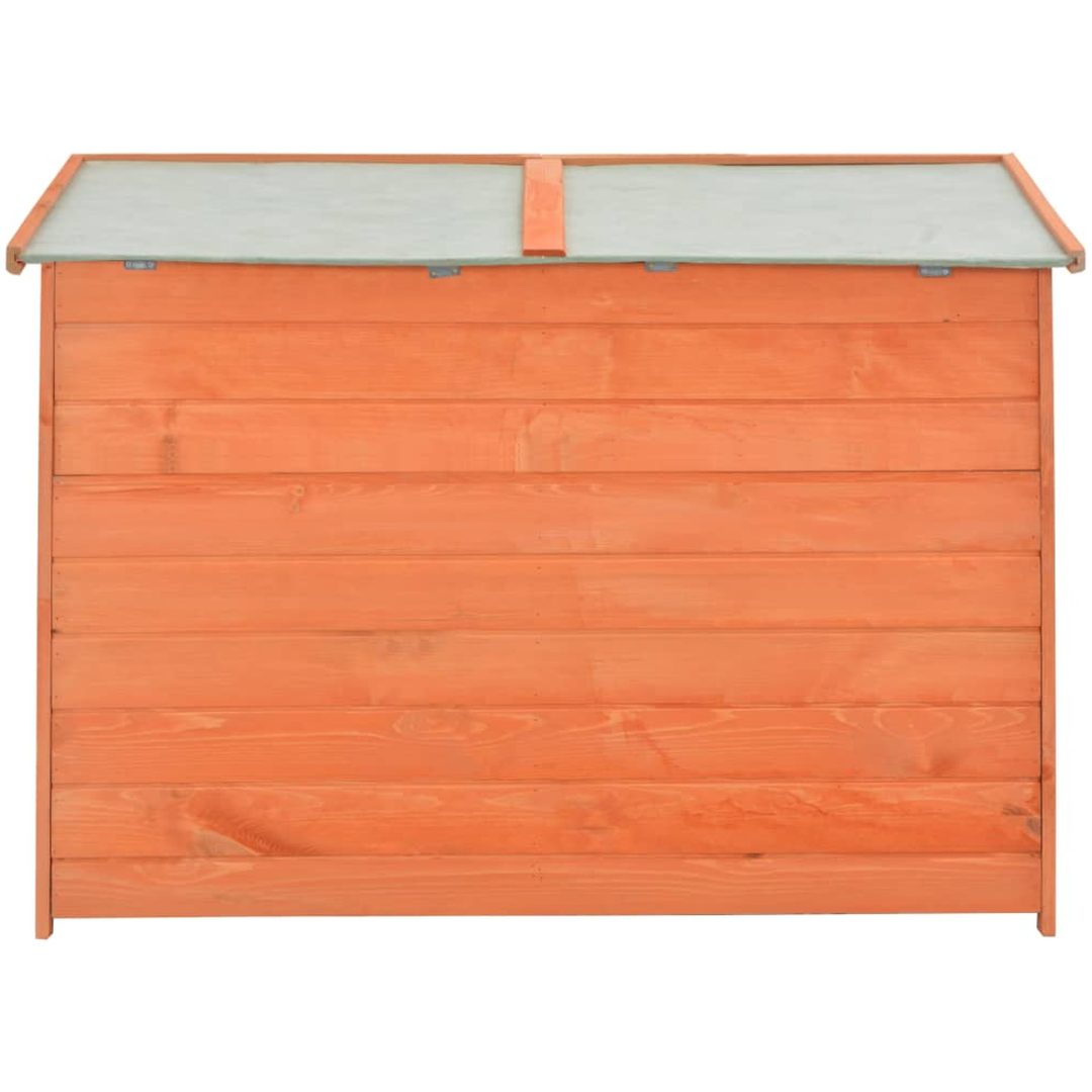 Förvaringsbod 128x42x91 cm trä vidaXL – bild 6