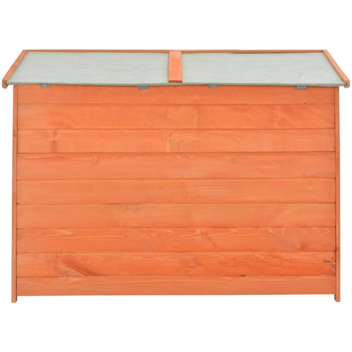 Förvaringsbod 128x42x91 cm trä vidaXL – bild 6