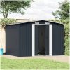 Förvaringsbod antracit stål 257x205x178 cm vidaXL – miniatyr 2