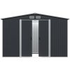Förvaringsbod antracit stål 257x205x178 cm vidaXL – miniatyr 3