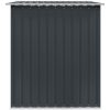 Förvaringsbod antracit stål 257x205x178 cm vidaXL – miniatyr 4