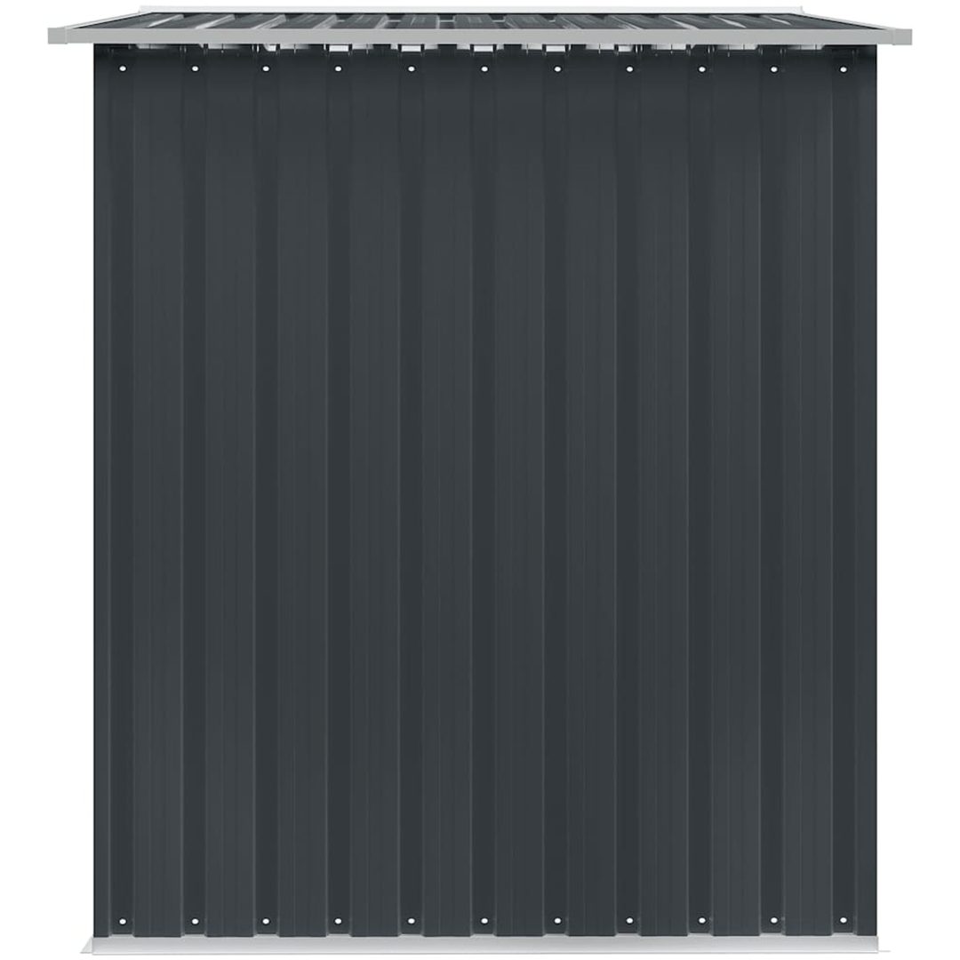 Förvaringsbod antracit stål 257x205x178 cm vidaXL – bild 4