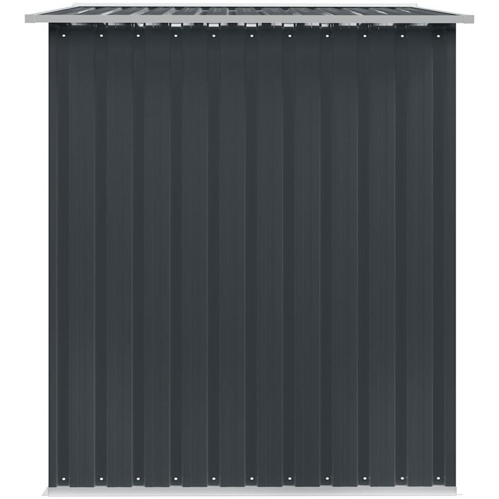 Förvaringsbod antracit stål 257x205x178 cm vidaXL – bild 4