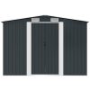 Förvaringsbod antracit stål 257x205x178 cm vidaXL – miniatyr 5