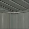 Förvaringsbod antracit stål 257x205x178 cm vidaXL – miniatyr 6