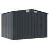 Förvaringsbod antracit stål 257x205x178 cm vidaXL – miniatyr 7