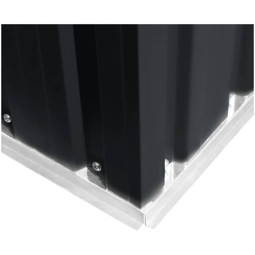 Förvaringsbod antracit stål 257x205x178 cm vidaXL – bild 8