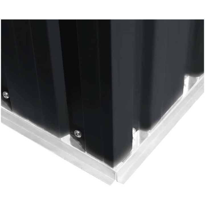 Förvaringsbod antracit stål 257x205x178 cm vidaXL – bild 8