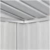 Förvaringsbod brun 204x132x186 cm stål vidaXL – miniatyr 6