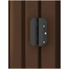 Förvaringsbod brun 204x132x186 cm stål vidaXL – miniatyr 7