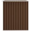 Förvaringsbod brun 257x205x178 cm stål vidaXL – miniatyr 4