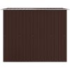 Förvaringsbod brun 257x205x178 cm stål vidaXL – miniatyr 5
