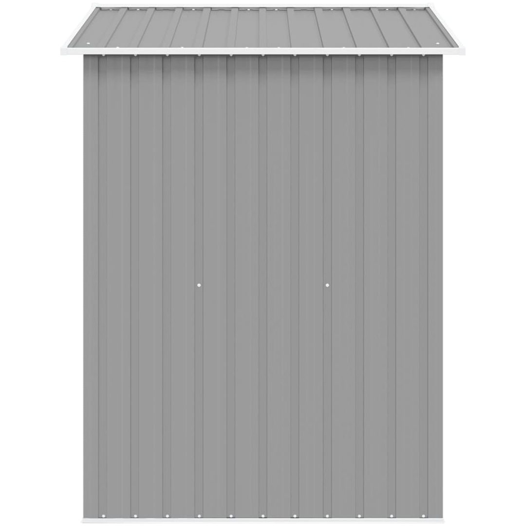 Förvaringsbod i metall grå 204x132x186 cm vidaXL – bild 6