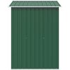 Förvaringsbod i metall grön 204x132x186 cm vidaXL – miniatyr 6