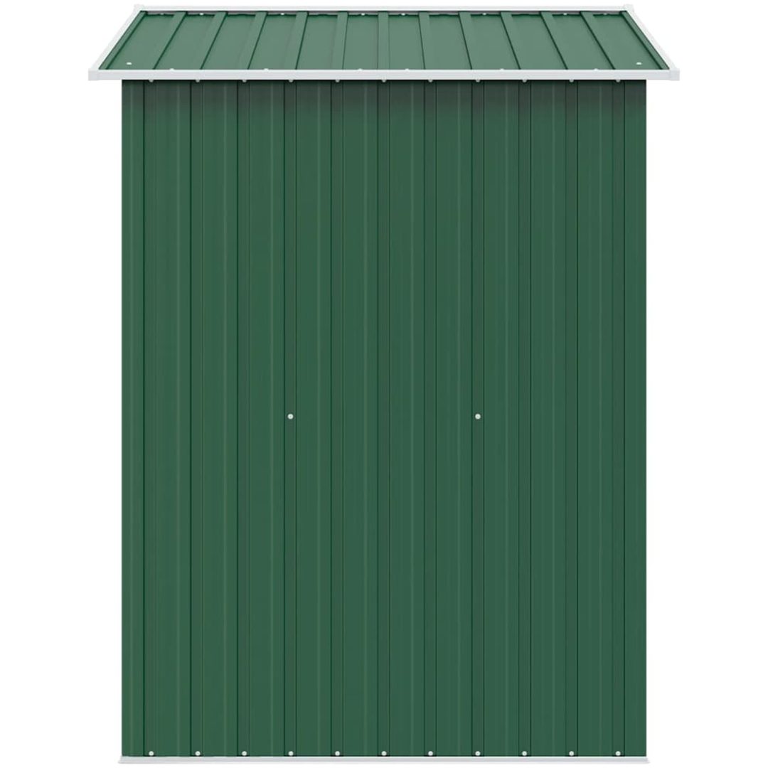 Förvaringsbod i metall grön 204x132x186 cm vidaXL – bild 6